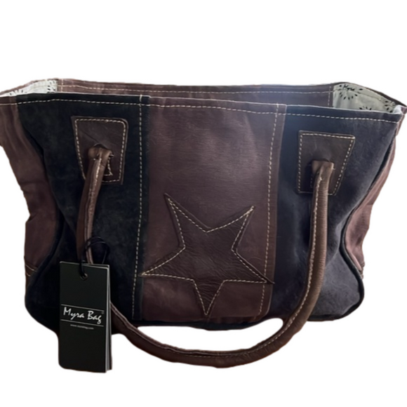 NWT Myra Bag Star Canvas & Leather - Picture 1 of 7